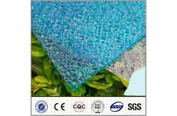 China 100% Virgin Bayer Sun Polycarbonate Diamond Sheet , PC Embossed Sheets With 35J/M supplier
