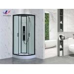 Modern Design  Shower Room With Matt Black Frame And 4/5mm Tempered Glass With Glass Roof for sale