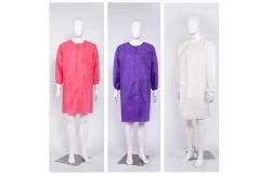 China 20GSM Nonwoven SBPP Polypropylene Disposable Jacket Lab Coat with Ce Certificate supplier