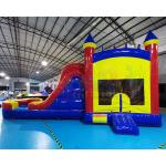 0.55mm PVC Inflatable Bounce House Slide Double Stitching for sale