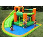 0.55mm Tarpaulin Plato Pool Slide Inflatable Water Parks for sale