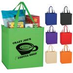 Custom Printed Washable Non Woven Recycle Bag With Double Handles 80gsm-120gsm