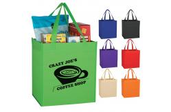 China Custom Printed Washable Non Woven Recycle Bag With Double Handles 80gsm-120gsm supplier