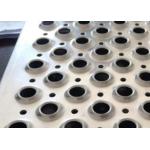 Safety 96 Length Aluminum Chequered Plates Anti Skid Perforated Dimpled Hole Metal Heavy Duty for sale