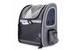 China Safe Pet Travel Carrier Backpack Foldable Expandable Soft Sided For Dog Cat supplier