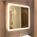 Touch Sensor Ice-flower Bathroom Illuminated Wall Mount LED Vanity Makeup LED Mirror for sale