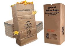 China Brown Biodegradable Flexo Print Paper Refuse Bags Multiwall supplier