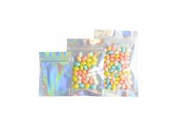 China 7x9cm Holographic Stand Up Pouch 11x14cm Silver Foil Plastic Bags ISO9001 supplier
