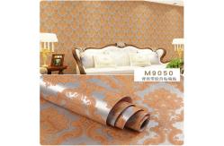 China Gold Damask Wallpaper 3D Design 45CM Wallpaper Self Adhesive wallpaper sticker supplier