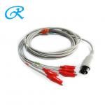 6 Pin One Piece 3 Lead ECG Cables And Leadwires Animal Clip For Veterinary Test for sale