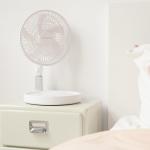 Desktop Portable Foldable Fan USB Charging Mini Telescopic LED Night Light Fan for sale