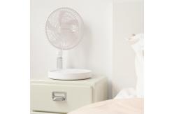 China Desktop Portable Foldable Fan USB Charging Mini Telescopic LED Night Light Fan supplier