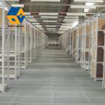 Multi Level Storage Mezzanine Steel Racking System Galvanized Flooring Grating