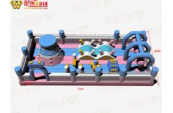 China Inflatable Jumping Castle With Clibing Obstacles Bouncy Park supplier