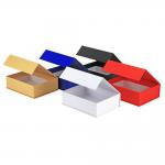 Matt Laminated Rigid Foldable Cardboard Magnetic Box For Wedding Grown Hot Stamping
