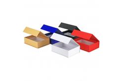 China Matt Laminated Rigid Foldable Cardboard Magnetic Box For Wedding Grown Hot Stamping supplier