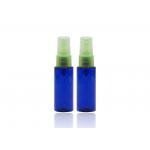30 Ml Blue Refillable PET Plastic Spray Bottles With Light Green Mist Pump for sale