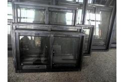 China Black Frame Aluminum Sliding Glass Window Double Glass Customized supplier