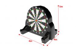 China Giant Soccer Dart Inflatable Games For Indoor Outdoor Playground Park supplier