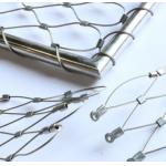 SS316 Inox Wire Net Ferrule Flexible Stainless Steel Cable Mesh For Railings