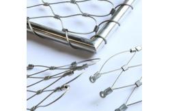 China SS316 Inox Wire Net Ferrule Flexible Stainless Steel Cable Mesh For Railings supplier
