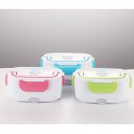 Pink Green Blue PP Plastic Electric Heating Lunch Box With Steel Liner Food Container for sale