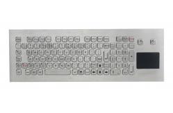 China Industrial Waterproof keyboard with Integrated touchpad for Kiosk supplier