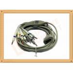 4.0 One Piece ECG Monitor Cable , Ecg Lead Cable 10 Lead Wires TPU Gray With Defibrillation for sale