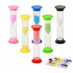 Mini Plastic Hourglass one Minute Two Minute Hourglass Sand Timer for sale