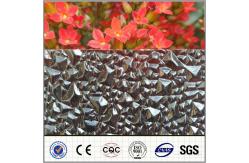 China 100% Virgin Bayer Sun Polycarbonate Diamond Sheet , PC Embossed Sheets With 35J/M supplier