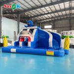 Large Inflatable Combo Slide Shark Inflatable Water Slide Pool Commercial Inflatable Water Slide for Wholesale for sale