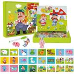 Customized Children'S Wood Magnetic Jigsaw Puzzles Learning Toys For 4 Year Olds 65pcs for sale