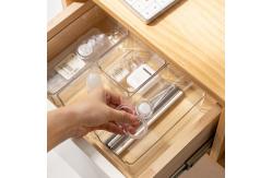 China Transparent White Drawer Organisers 2L Deep Kitchen Drawer Organizer supplier