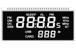 China Monochrome Screen Customized VA LCD Display 6 O'clock supplier