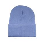 Soft Warm Colorful 60cm Winter Knit Beanie With Woven Label for sale