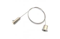 China Hanging System Wire Rope Lanyard LED Ceiling Light Kit With Nickel Adjustable Hook supplier