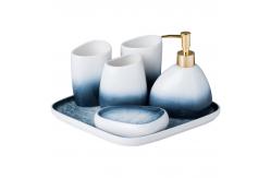 China White Ceramic Bathroom Set Simple Design Unique Home Accessories supplier