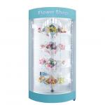 60HZ Hospital Bouquets Flower Vending Machine 19 Inch With Adjustable Temperature