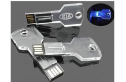 China Transparent Clear Acrylic Key Usb Flash Drive 128GB Conform US Standard supplier