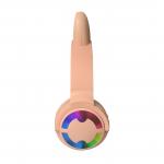 Flash Light Cute Cat Wireless Bluetooth Headphones 5.0 TWS Headset With Mic 