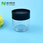 438ml Clear PET Food Grade Plastic Jars With Stackable Screw Cap for sale