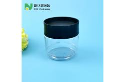 China 438ml Clear PET Food Grade Plastic Jars With Stackable Screw Cap supplier