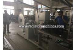 China Fully automatic Aluminum Radiator Fin Machine 48mm Wide OEM Production supplier