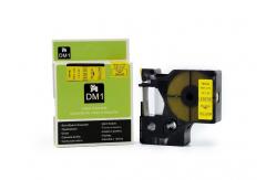 China D1 Label Tape Cassette Black On Yellow , 6mm / 12mm Labelling Machine Cartridges supplier