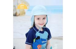 China Adjustable Wide Brim Childrens Bucket Hats UV 50+ 100% Cotton supplier