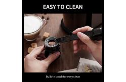 China Portable Electric Adjustable Burr Coffee Grinder Silver 240g Professional Coffee Maker supplier