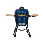 Top-Notch 24-Inch Ceramic Barbecue Kamado Grill With Cooking Surface Cast Iron for sale