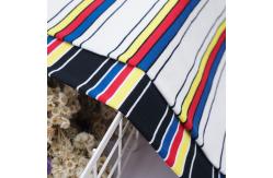 China High Quality And Stylish Healthy Breathable Striped Knit Fabric For T-Shirt supplier