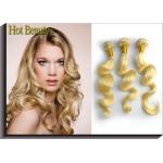 Full Ends Virgin Human Hair Grade 6A Virgin Hair Extension Blonde Color for sale