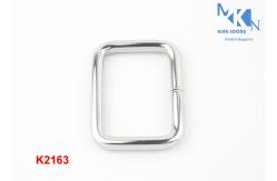 China Fashion Design Purse Making Hardware , Rectangle D Ring For Bag Handbag supplier